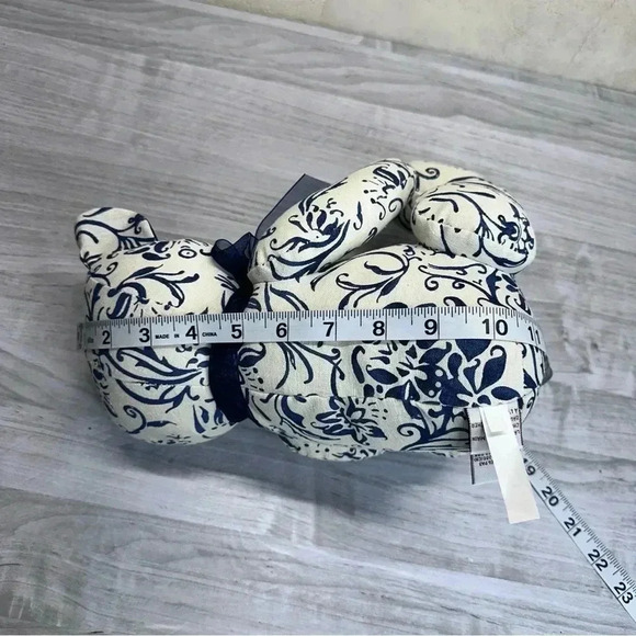 Gund Marabella 320562 Blue Corduroy Paisly Bear Stuffed Animal Toy with tag - Picture 11 of 13